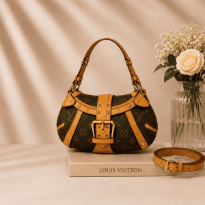 LV Leonor 原花荷葉邊金釦雙排斜背包 39800 LV Leonor 原花荷葉金釦雙排斜背包精品包款1025